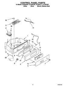 04 - Control Panel Parts parts for Whirlpool Ice Machine GI1500XHW7 from AppliancePartsPros.com