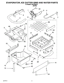 02 - Evaporator, Ice Cutter Grid And Water Parts parts for Whirlpool Ice Machine JEACS50SL6 from AppliancePartsPros.com