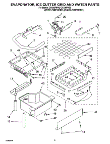 02 - Evaporator Ice Cutter Grid And Water Parts parts for Whirlpool Ice Machine GI1500PHW6 from AppliancePartsPros.com
