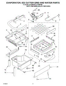 02 - Evaporator Ice Cutter Grid And Water Parts parts for Whirlpool Ice Machine GI1500PHW5 from AppliancePartsPros.com