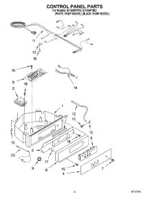 04 - Control Panel parts for Whirlpool Ice Machine GI1500PHB3 from AppliancePartsPros.com