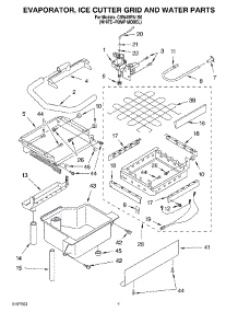 03 - Evaporator, Ice Cutter Grid And Water parts for Whirlpool Ice Machine CSW45PA1B0 from AppliancePartsPros.com