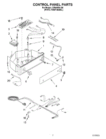 05 - Control Panel parts for Whirlpool Ice Machine CSW45PA1B0 from AppliancePartsPros.com