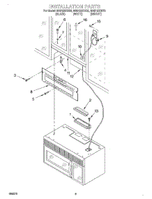 08 - Installation parts for Whirlpool Microwave MH6150XHB0 from AppliancePartsPros.com