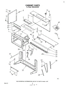 04 - Cabinet parts for Whirlpool Microwave MH6300XM0 from AppliancePartsPros.com