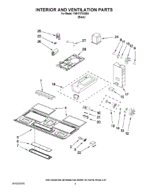 03 - Interior And Ventilation Parts parts for Whirlpool Microwave YMH1170XSB4 from AppliancePartsPros.com