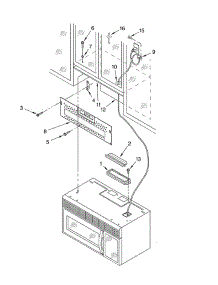 Installation parts for Whirlpool Microwave MH6150XHB1 from AppliancePartsPros.com