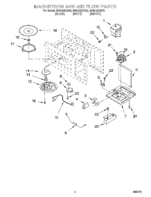 04 - Magnetron And Air Flow parts for Whirlpool Microwave MH6150XHT0 from AppliancePartsPros.com