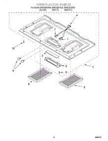 07 - Ventilation parts for Whirlpool Microwave MH6150XHT0 from AppliancePartsPros.com