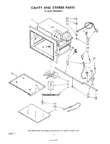 03 - Cavity And Stirrer parts for Whirlpool Microwave MH6300XM1 from AppliancePartsPros.com