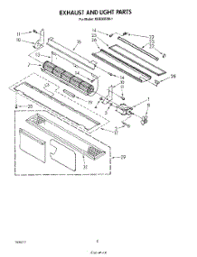 05 - Exhaust And Light parts for Whirlpool Microwave MH6300XM1 from AppliancePartsPros.com