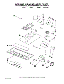 03 - Interior And Ventilation Parts parts for Whirlpool Microwave GMH5205XVS0 from AppliancePartsPros.com