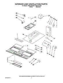 03 - Interior And Ventilation Parts parts for Whirlpool Microwave YMH2175XSQ3 from AppliancePartsPros.com