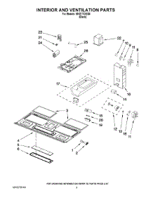 03 - Interior And Ventilation Parts parts for Whirlpool Microwave MH2175XSB5 from AppliancePartsPros.com