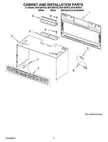 06 - Cabinet And Installation Parts parts for Whirlpool Microwave MH3184XPS5 from AppliancePartsPros.com
