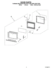 02 - Door Parts parts for Whirlpool Microwave GH6177XPT4 from AppliancePartsPros.com