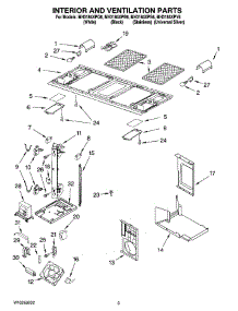 03 - Interior And Ventilation Parts parts for Whirlpool Microwave MH3184XPS6 from AppliancePartsPros.com