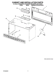 06 - Cabinet And Installation Parts parts for Whirlpool Microwave MH3184XPS6 from AppliancePartsPros.com