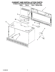 06 - Cabinet And Installation Parts parts for Whirlpool Microwave GH6177XPB5 from AppliancePartsPros.com