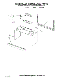 06 - Cabinet And Installation Parts parts for Whirlpool Microwave GMH3204XVQ0 from AppliancePartsPros.com