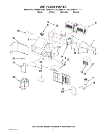 04 - Air Flow Parts parts for Whirlpool Microwave GMH5184XVQ0 from AppliancePartsPros.com