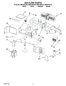 04 - Air Flow Parts parts for Whirlpool Microwave GMH5184VAQ0 from AppliancePartsPros.com