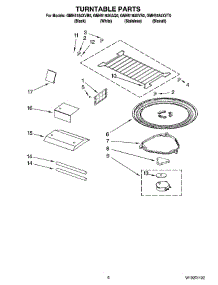 05 - Turntable Parts parts for Whirlpool Microwave GMH5184VAQ0 from AppliancePartsPros.com