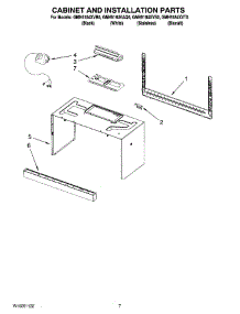 06 - Cabinet And Installation Parts parts for Whirlpool Microwave GMH5184VAQ0 from AppliancePartsPros.com