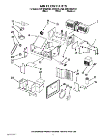 04 - Air Flow Parts parts for Whirlpool Microwave GMH6185XVB0 from AppliancePartsPros.com