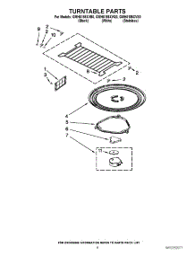 05 - Turntable Parts parts for Whirlpool Microwave GMH6185XVB0 from AppliancePartsPros.com