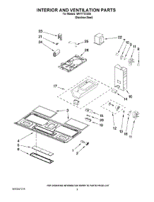 03 - Interior And Ventilation Parts parts for Whirlpool Microwave MH1170XSS6 from AppliancePartsPros.com