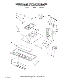 03 - Interior And Ventilation Parts parts for Whirlpool Microwave WMH3205XVQ0 from AppliancePartsPros.com