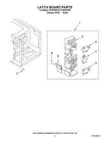 04 - Latch Board Parts parts for Whirlpool Microwave MT4078SPQ3 from AppliancePartsPros.com