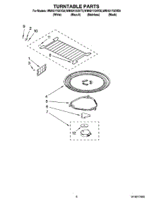 05 - Turntable Parts parts for Whirlpool Microwave WMH2175XVQ0 from AppliancePartsPros.com