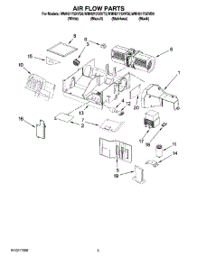 04 - Air Flow Parts parts for Whirlpool Microwave WMH2175XVS0 from AppliancePartsPros.com