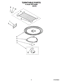 05 - Turntable Parts parts for Whirlpool Microwave MH1170XSB6 from AppliancePartsPros.com