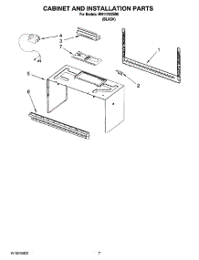 06 - Cabinet And Installation Parts parts for Whirlpool Microwave MH1170XSB6 from AppliancePartsPros.com