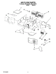 04 - Air Flow Parts parts for Whirlpool Microwave MH1170XST5 from AppliancePartsPros.com
