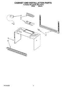 06 - Cabinet And Installation Parts parts for Whirlpool Microwave MH1170XST5 from AppliancePartsPros.com
