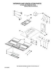 03 - Interior And Ventilation Parts parts for Whirlpool Microwave MH1170XSS5 from AppliancePartsPros.com