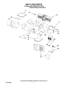 04 - Air Flow Parts parts for Whirlpool Microwave MH1170XSS5 from AppliancePartsPros.com