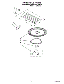 05 - Turntable Parts parts for Whirlpool Microwave MH1170XSQ5 from AppliancePartsPros.com