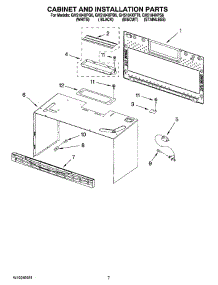 06 - Cabinet And Installation Parts parts for Whirlpool Microwave GH5184XPS6 from AppliancePartsPros.com