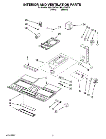 03 - Interior And Ventilation Parts parts for Whirlpool Microwave MH1170XST4 from AppliancePartsPros.com