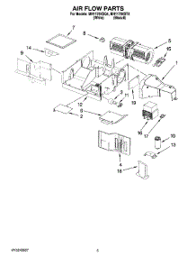 04 - Air Flow Parts parts for Whirlpool Microwave MH1170XST4 from AppliancePartsPros.com