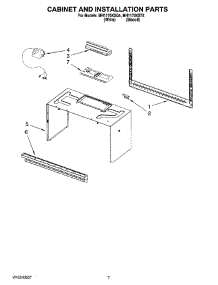 06 - Cabinet And Installation Parts parts for Whirlpool Microwave MH1170XST4 from AppliancePartsPros.com