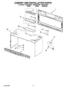 06 - Cabinet And Installation Parts parts for Whirlpool Microwave YGH5184XPS1 from AppliancePartsPros.com