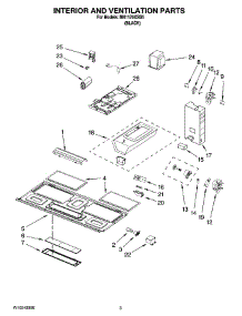 03 - Interior And Ventilation Parts parts for Whirlpool Microwave MH1170XSB5 from AppliancePartsPros.com