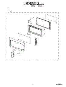 02 - Door Parts parts for Whirlpool Microwave MH1170XSQ4 from AppliancePartsPros.com