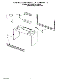 06 - Cabinet And Installation Parts parts for Whirlpool Microwave MH1170XSS4 from AppliancePartsPros.com